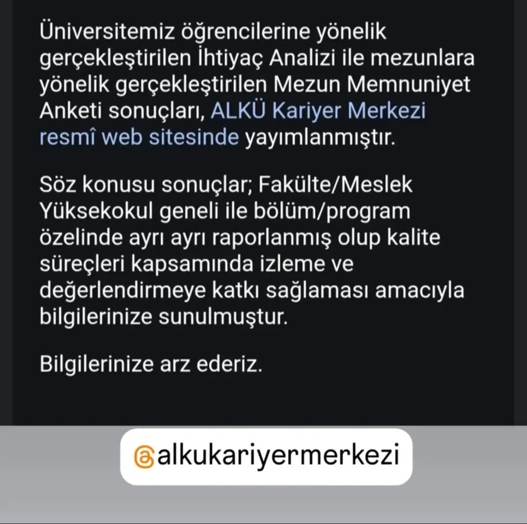 Mezun Memnuniyet Anketi