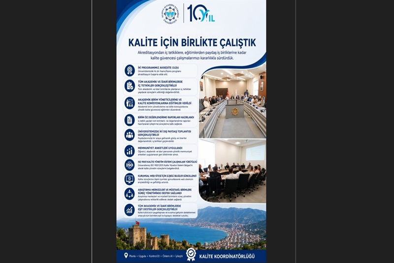 Kalite için Birlikte Çalıştık