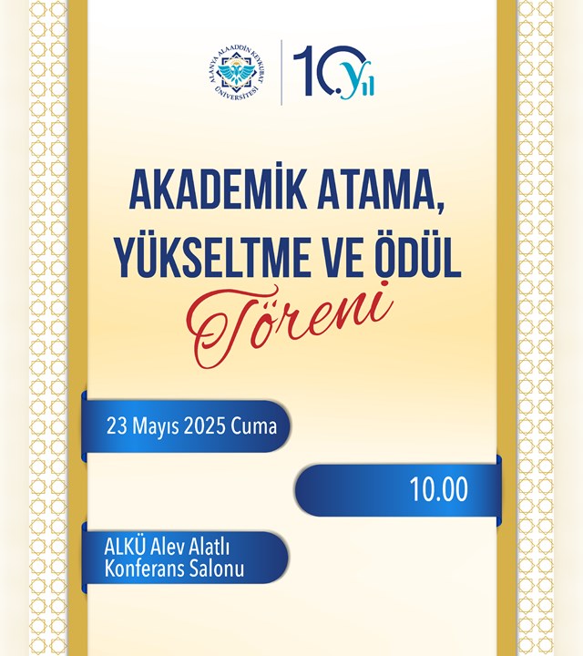 AKADEMİK ÖDÜL TÖRENİ GERÇEKLEŞTİ.