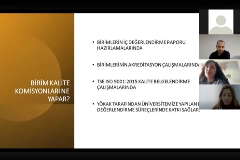 Kalite Koordinatörlüğü Kalite Komisyon Başkanları Toplantısını Gerçekleştirdi